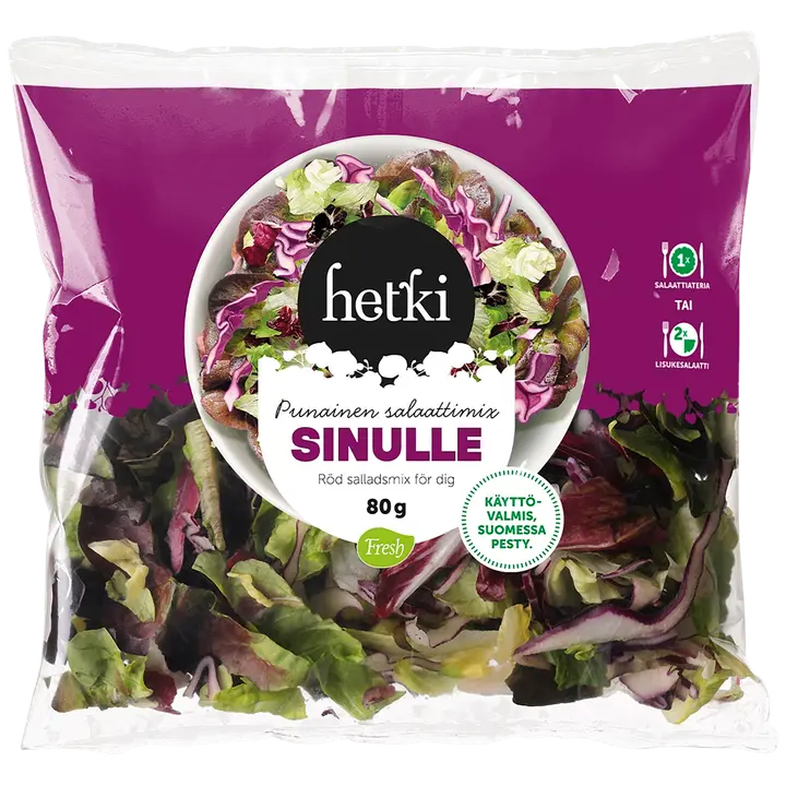 Hetki Sinulle Punainen salaattimix 80g