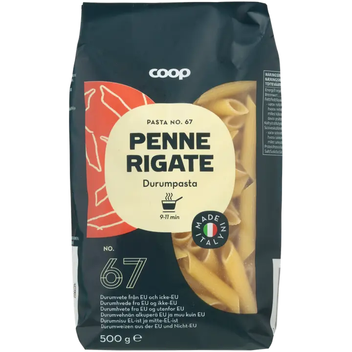 Coop Penne Rigate pasta 500g