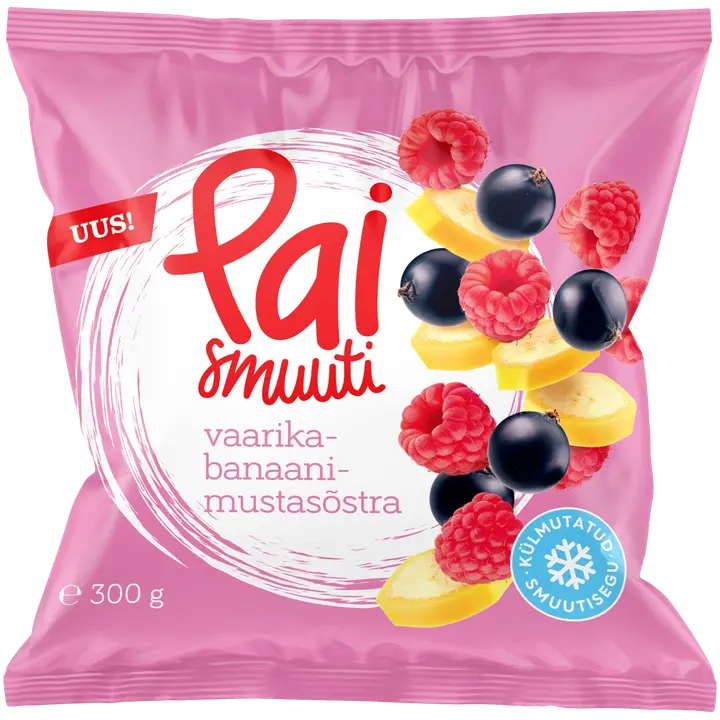 PAI Vaarika-banaani-mustasõstra smuutisegu 300g