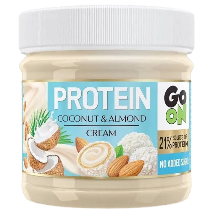 GO ON PROTEIN kreem kookose ja röstitud mandlitega, ilma lisatud suhkruta 180g