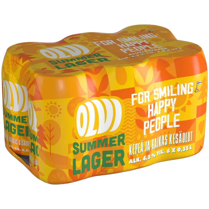 6xOLVI Summer Lager 4,3 % olut 0,33 l tlk
