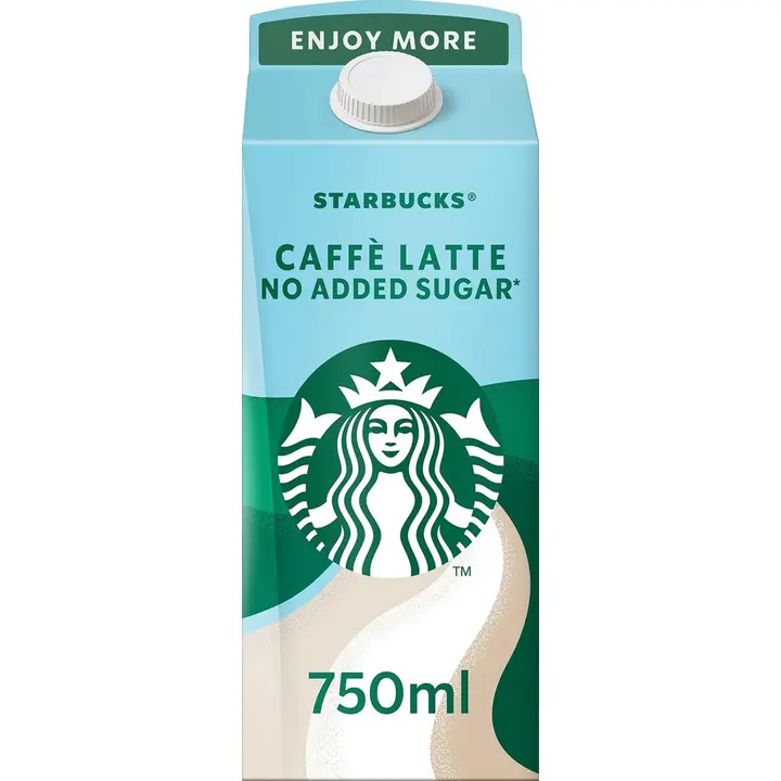 .Starbucks caffe latte no added sugar kohvijook 750ml