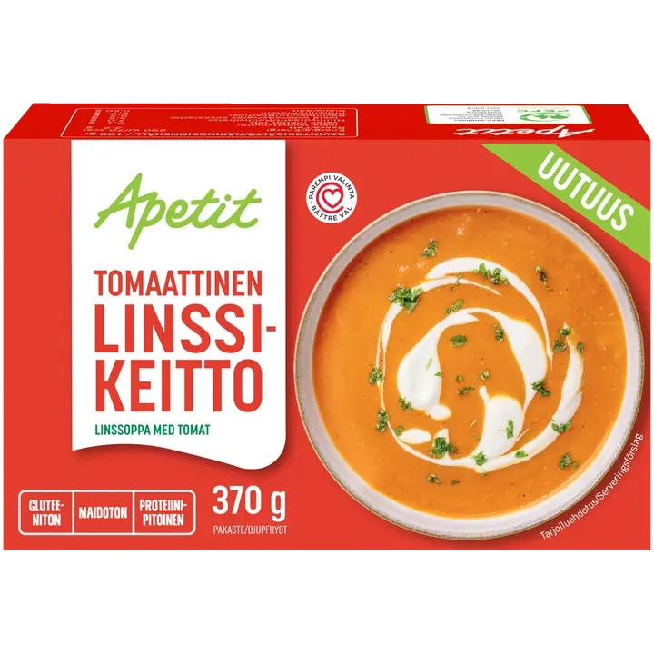 Apetit Tomaattinen linssikeitto pakaste 370g