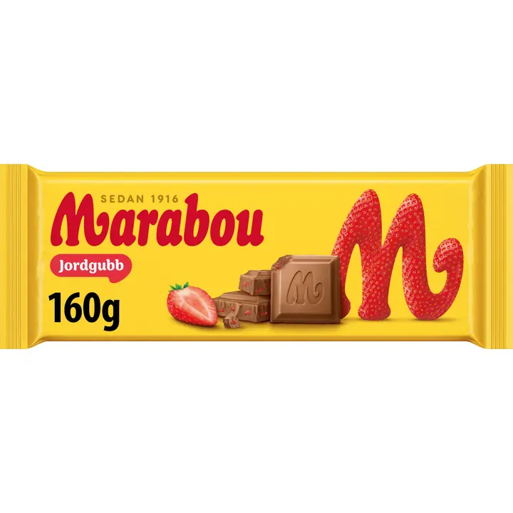 Marabou Jordgubb suklaalevy 160g