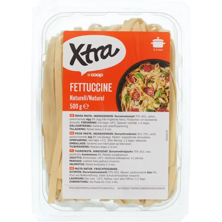 Xtra fettuccine tuorepasta 500 g
