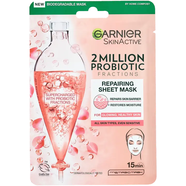 Garnier SkinActive 2 Million Probiotics Fractions Repairing kangasnaamio herkälle iholle 22g