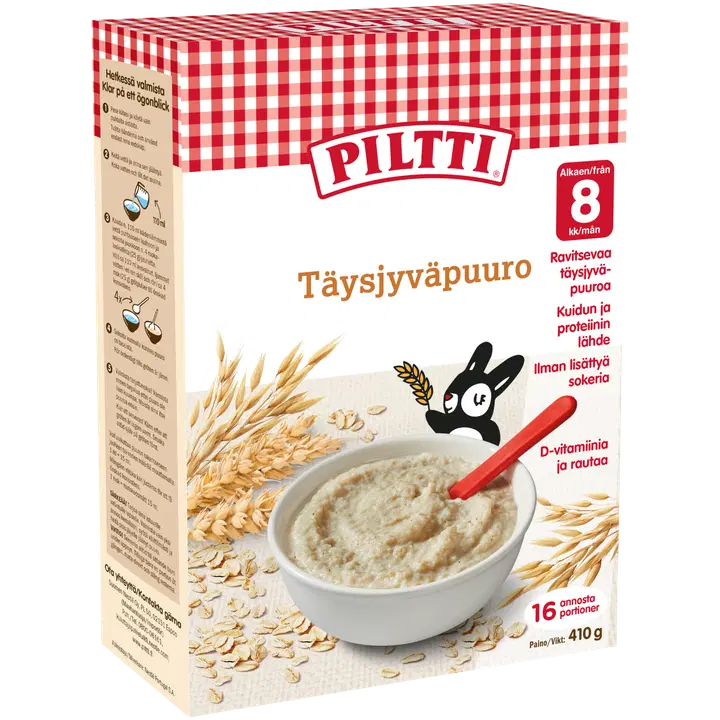 PILTTI 410g Täysjyväpuuro 8kk