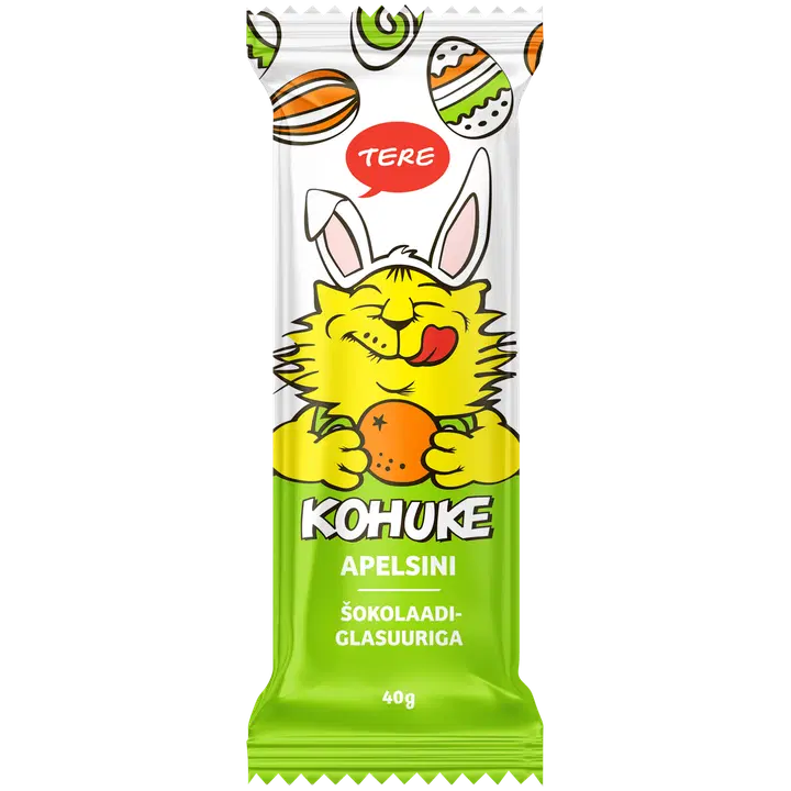 Tere Pasha kohuke apelsini šokolaadiglasuuriga, 40g