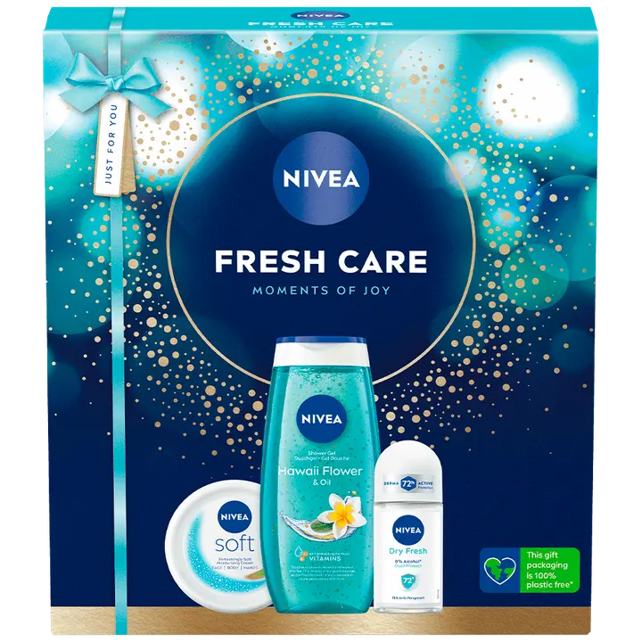 NIVEA Fresh Care lahjapakkaus 2025 sis. 3 tuotetta