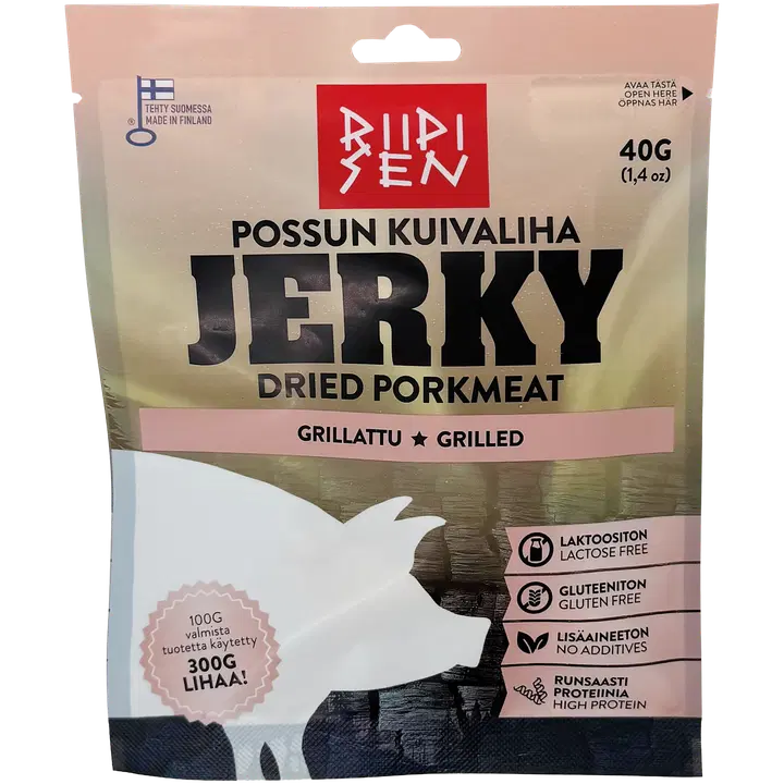Riipisen Possun kuivaliha Grillattu 40g
