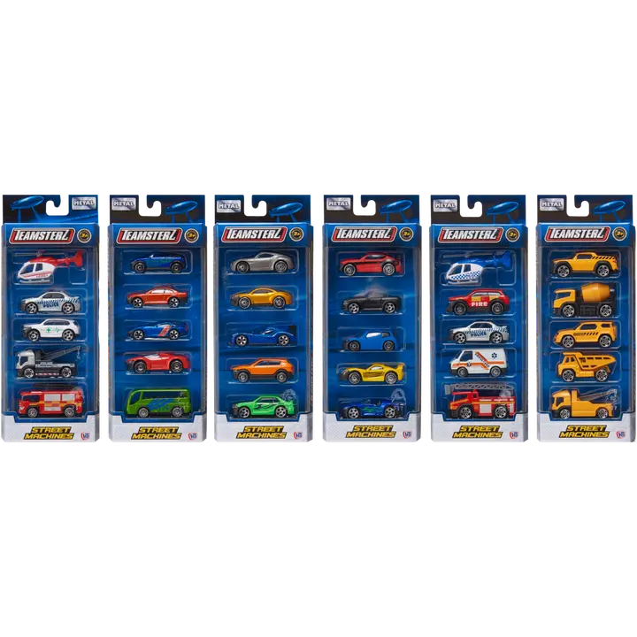 Väikeauto 3 die cast - 5 tk
