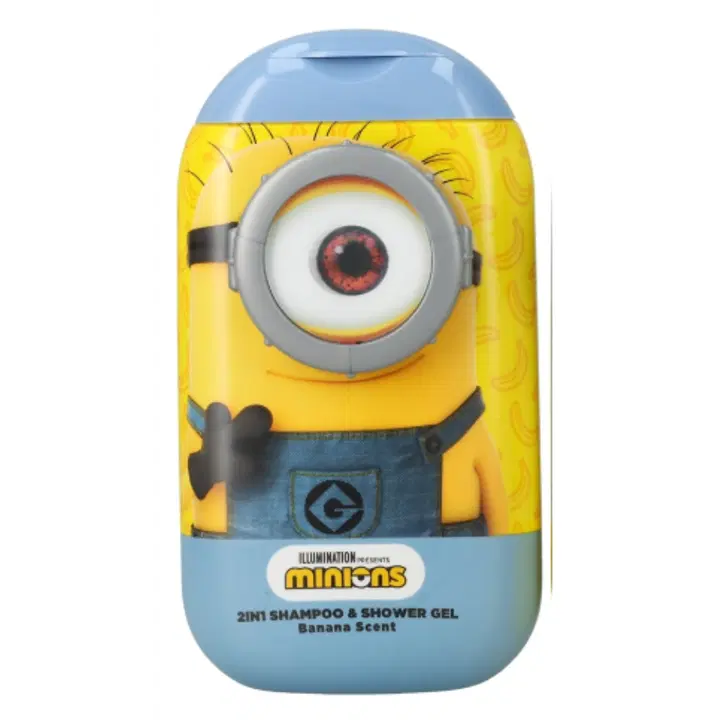 Universal Minions Assortment 2ass Shampoo and Shower Gel 400ml 2D Despicable Me