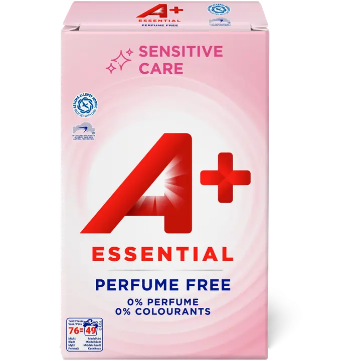 A+ Essential Sensitive Pyykinpesujauhe 3,445kg