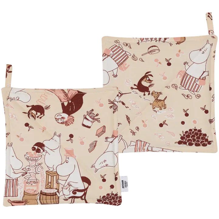 Moomin Arabia Muumi patalappu st  22x22cm Siivouspuuhissa