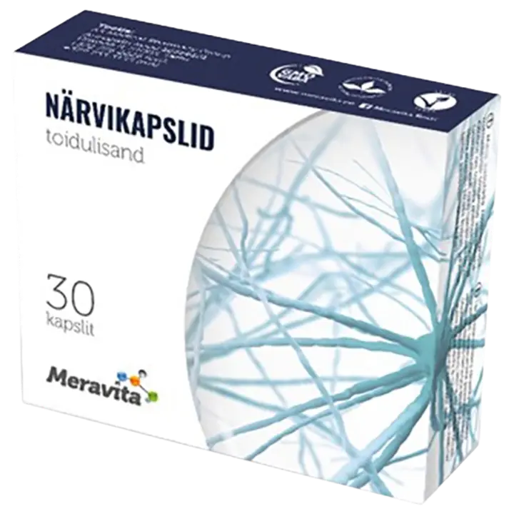 Meravita närvikapslid SAM-e ja naistepunaga, 30 tk