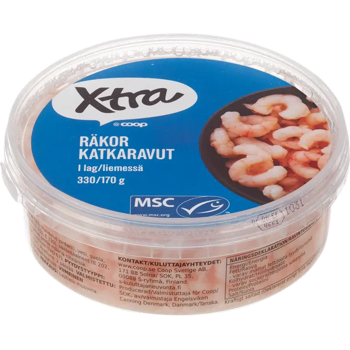 Xtra katkaravut 330g/170 g