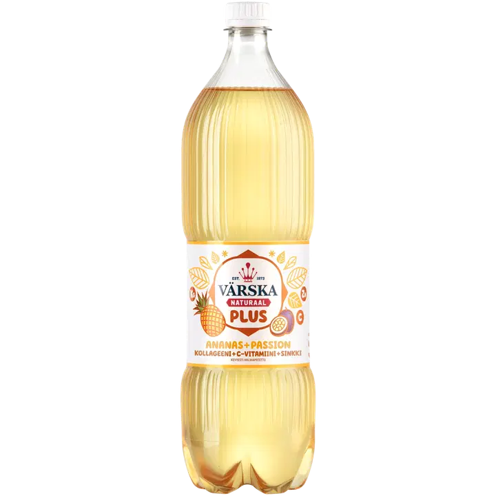 Värska Naturaal Plus Ananas-Passion kollageeni + C-vitamiini+sinkki 1,5L