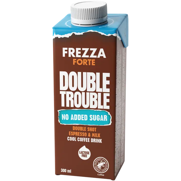Frezza Forte Double Trouble 300 ml maitokahvijuoma ei lisättyä sokeria laktoositon