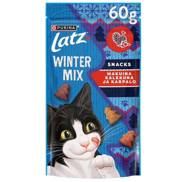 PURINA LATZ Winter Mix Kalkkuna Kissan herkut 60g