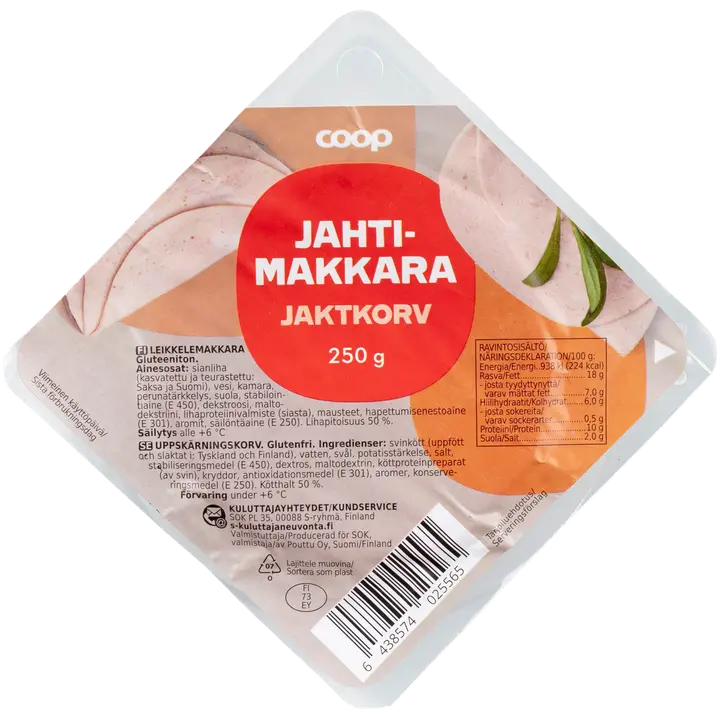 Coop jahtimakkara viipale 250 g