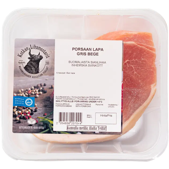 Kotkan lihamestarit porsaan lapa n. 700 g