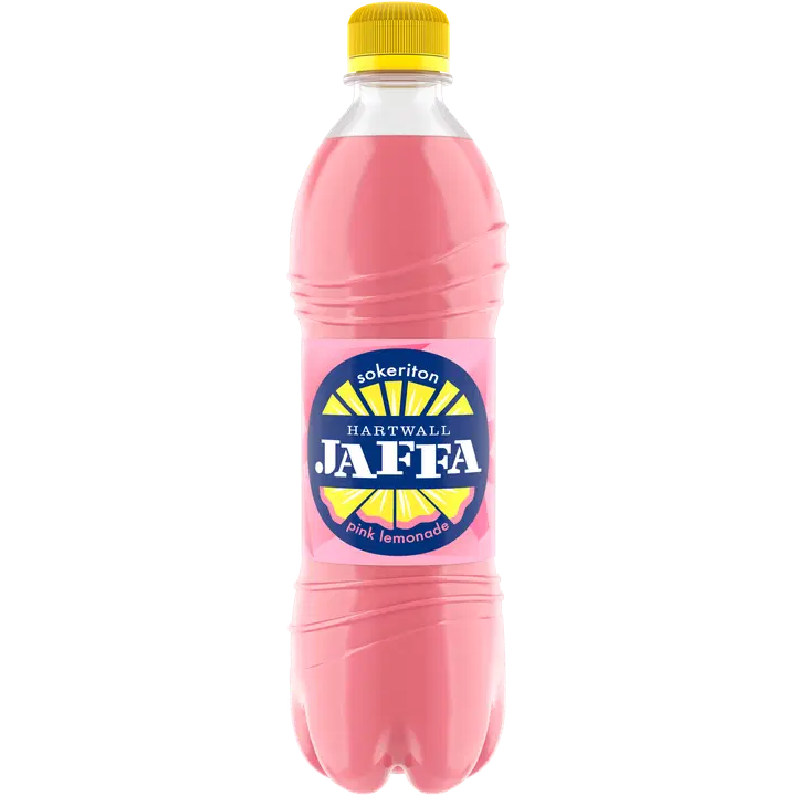 Hartwall Jaffa Pink Lemonade Sokeriton virvoitusjuoma 0,5 l