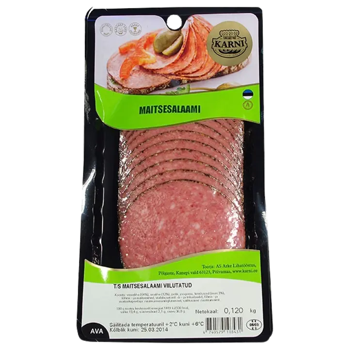 Karni Maitsesalaami Viilutatud 120G