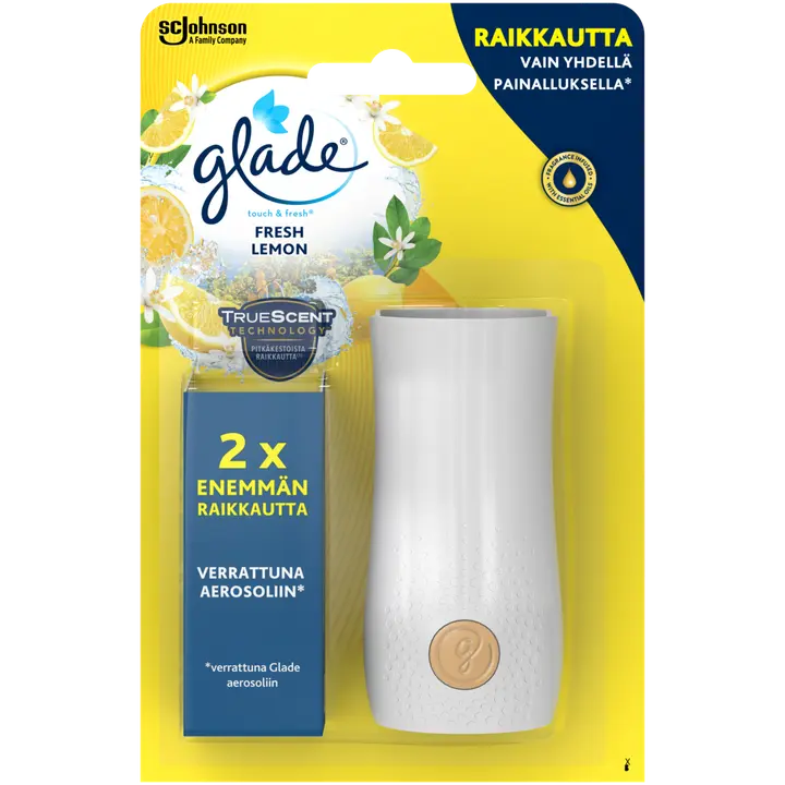 Glade One Touch Citrus õhuvärskendaja komplekt (hoidja + täide)
