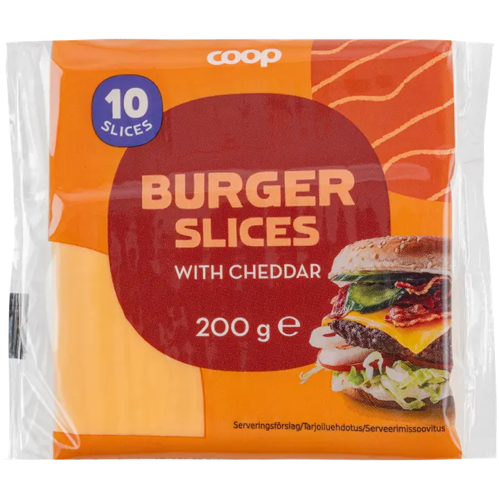 Coop Cheddar sulatatud juustuviilud, 200g