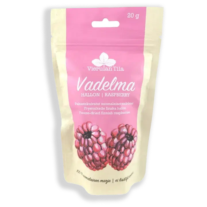 Vierulan tila vadelma pakastekuivattu 20 g
