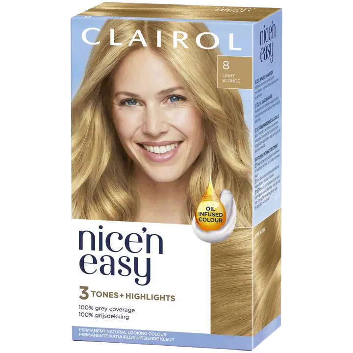 Clairol Nice'n Easy kestoväri 8 vaalea