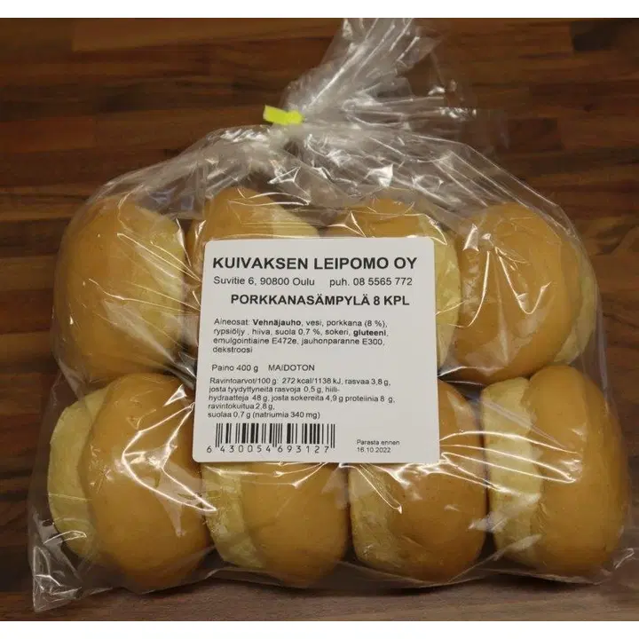 Porkkanasämpylä 8 kpl