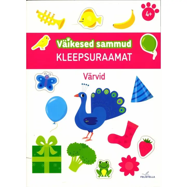Väikesed sammud. Värvid. Kleepsuraamat