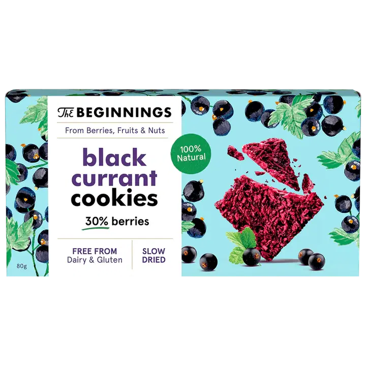Beginnings gluteenivabad küpsised mustsõstardega, 80g