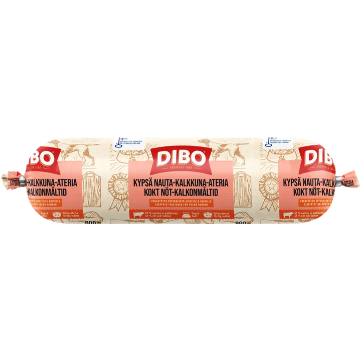 DIBO Kypsä nauta-kalkkuna-ateria 800 g