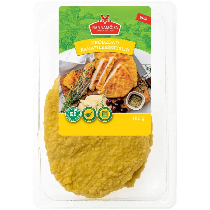Rannamoisa Krõbedad Kanafileešnitslid 180 G