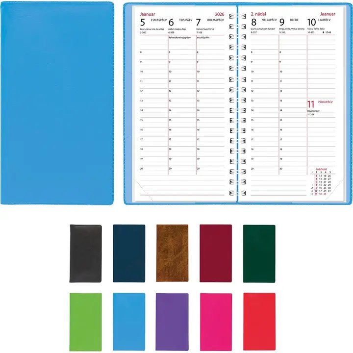 Taskumärkmikmärkmik, euro, spiraal, plas