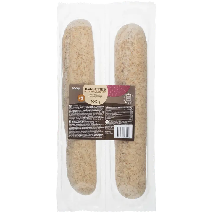 Coop viljaisat patongit 2 kpl 300 g