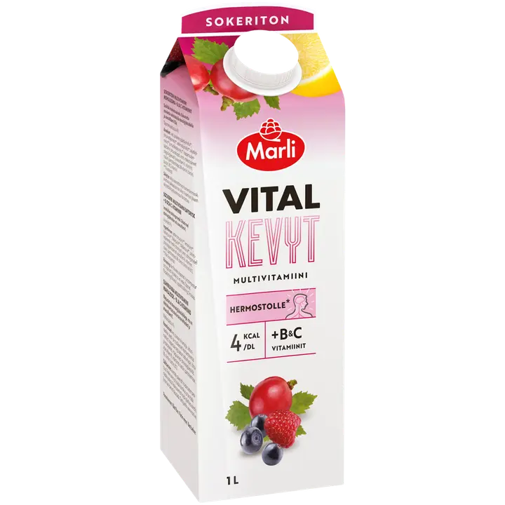 Marli Vital Kevyt Multivitamiini mehujuoma 1L +B ja C -vitamiinit