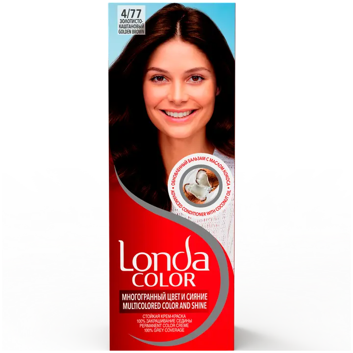 Püsivärv Londa Color 4/77 kuldne pruun