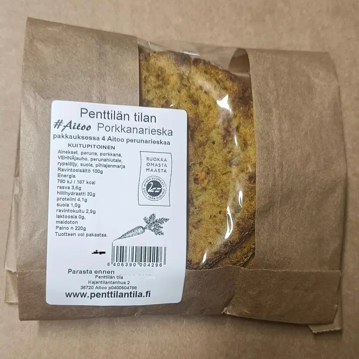 Penttilän Tila Aitoo perunarieska porkkana 220 g