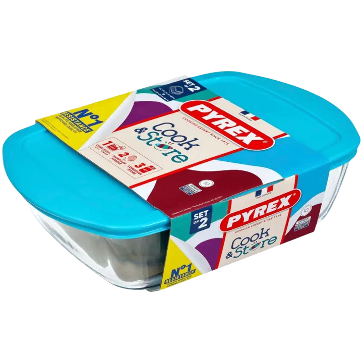 Pyrex ugnsformsset blå