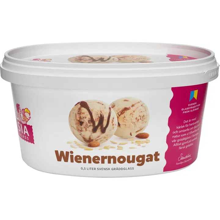 SIA Glass Wienernougat 0,5 L Kermajäätelö
