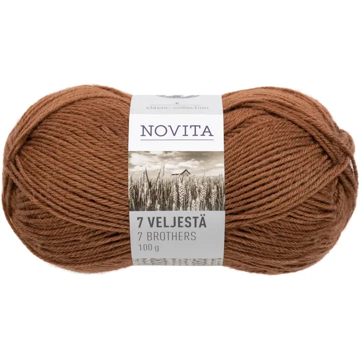 Novita 7 veljestä 100g turve 691