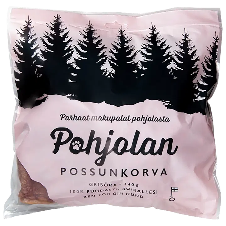 Pohjolan Possunkorva koiran makupala 340g