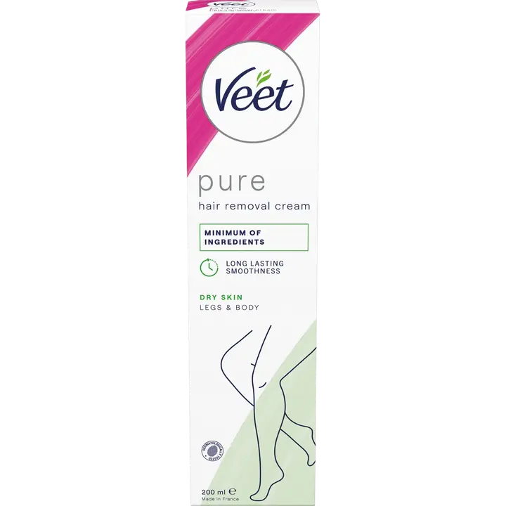 Veet Ihokarvanpoistovoide Jalat&vartalo kuivalle iholle 200 ml