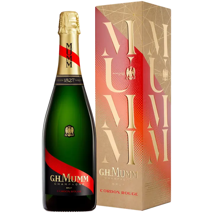 Mumm Cordon Rouge Brut Champagne KPN kvaliteetvahuvein 12,5%vol 750 ml karbis