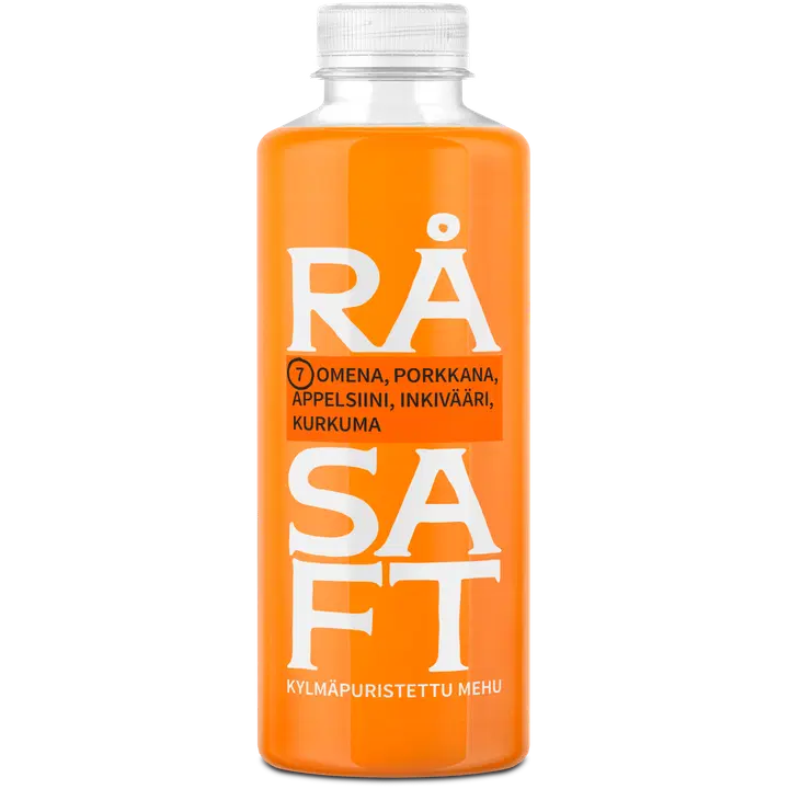 Råsaft Omena Porkkana Appelsiini Inkivääri Kurkuma 700 ml