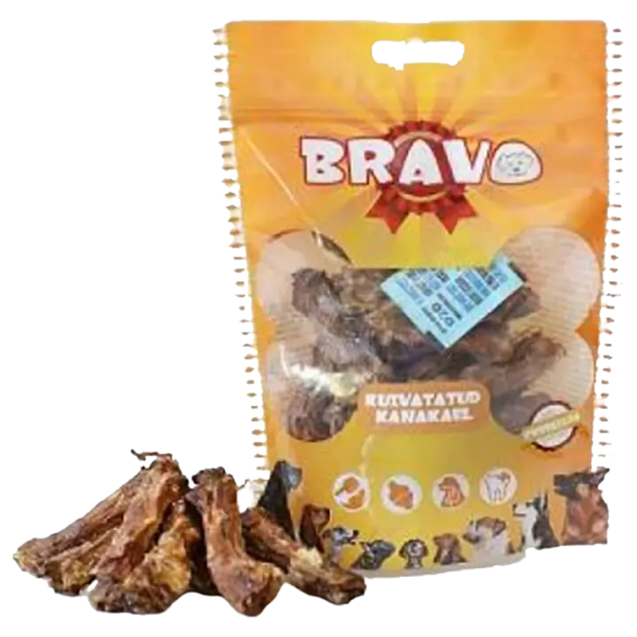 BRAVO Kuivatatud kanakael 100g