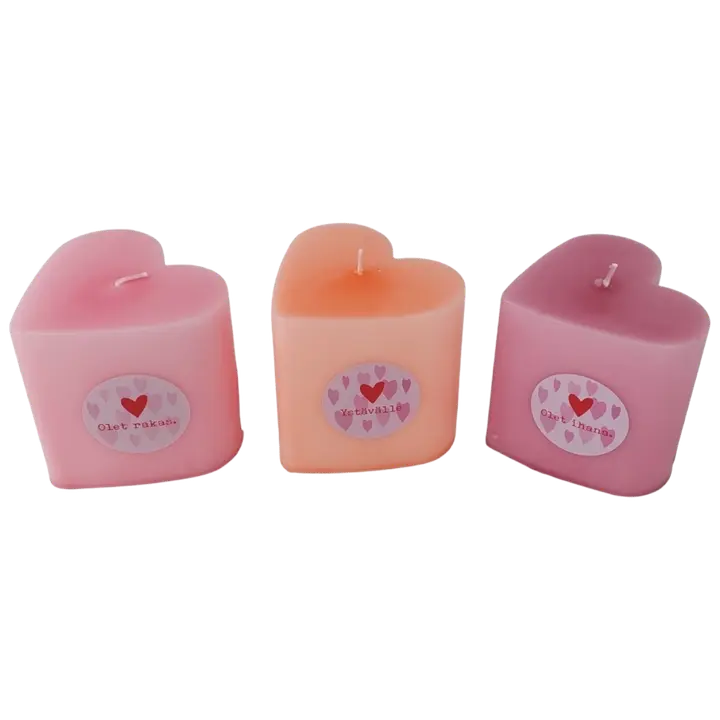 Sydänkynttilä äitienpäivään